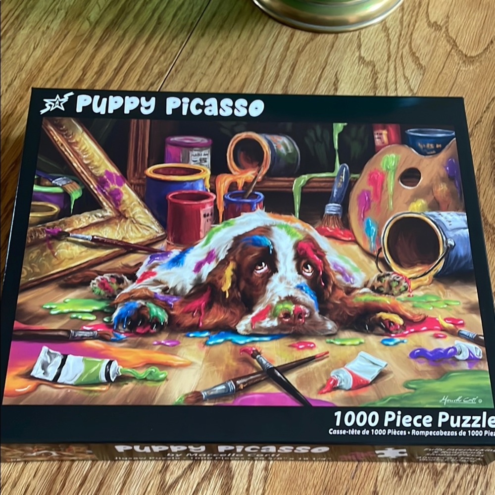 Puppy Picasso puzzle